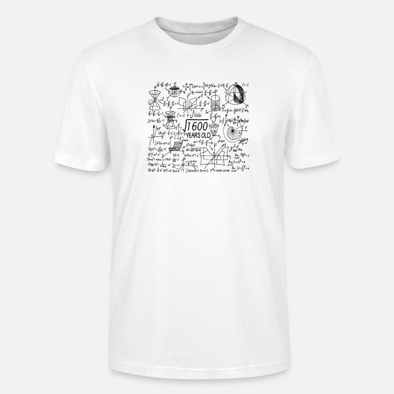 40 ans pour les profs de maths et les geeks en maths - T-shirt bio CRAFTER Stanley Stella Unisexe - blanc