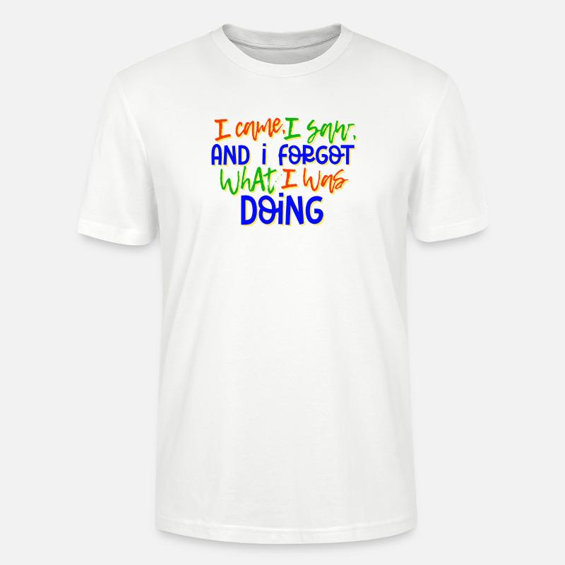 Humorvoll Statement Spruch Sprüche - Stanley/Stella Unisex Bio-T-Shirt CRAFTER - Weiß