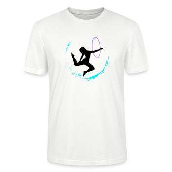 Gymnastique rythmique - T-shirt bio CRAFTER Stanley Stella Unisexe - blanc - Devant - Alina (178cm) & Michal (187cm)