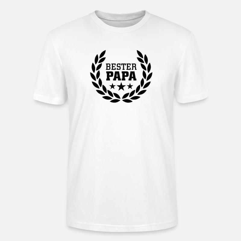 Bester Papa - Stanley/Stella Unisex Bio-T-Shirt CRAFTER - Weiß