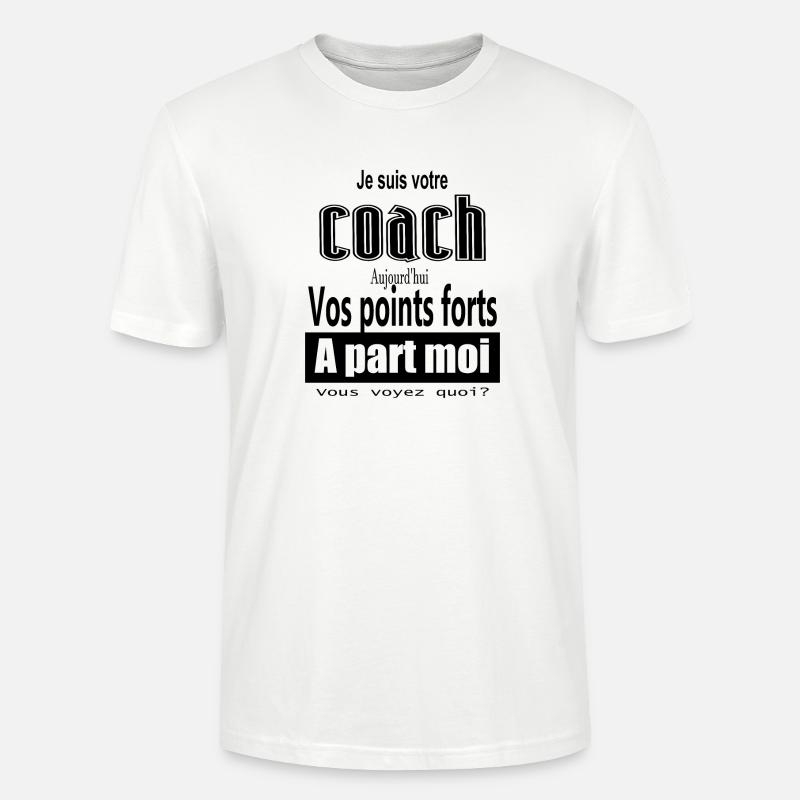 coach vos points fort - T-shirt bio CRAFTER Stanley Stella Unisexe - blanc
