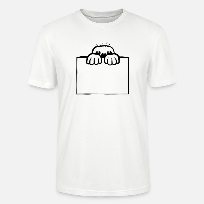 Conception de taupe de bouclier - T-shirt bio CRAFTER Stanley Stella Unisexe - blanc