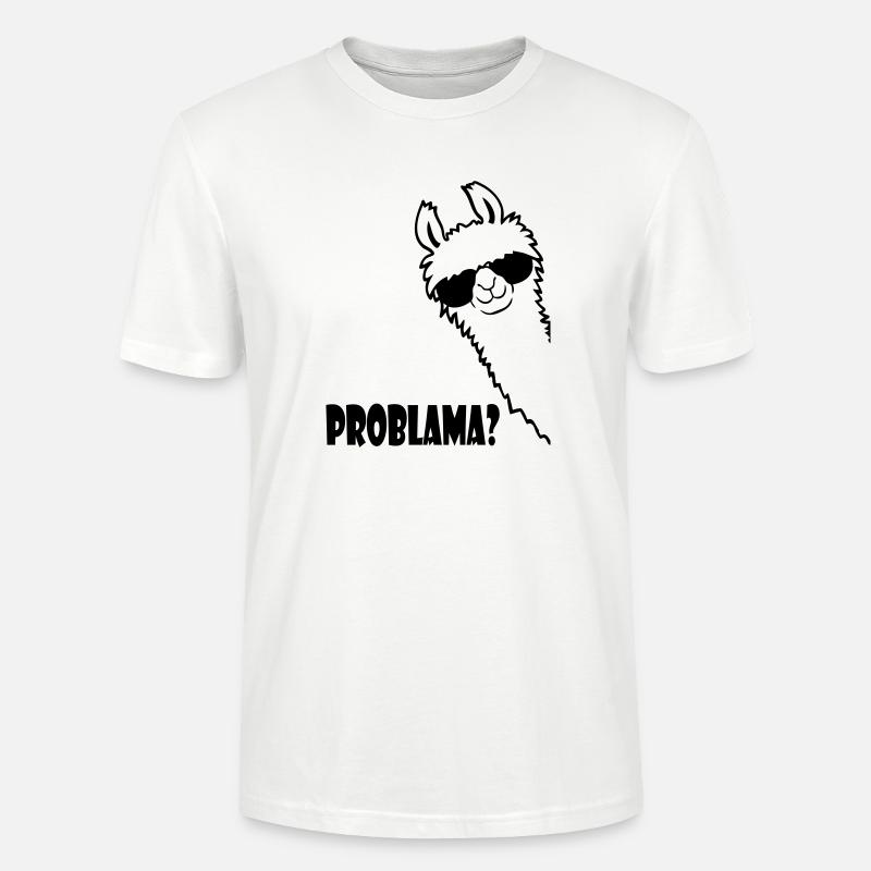 Lama Problama Frage - Stanley/Stella Unisex Bio-T-Shirt CRAFTER - Weiß