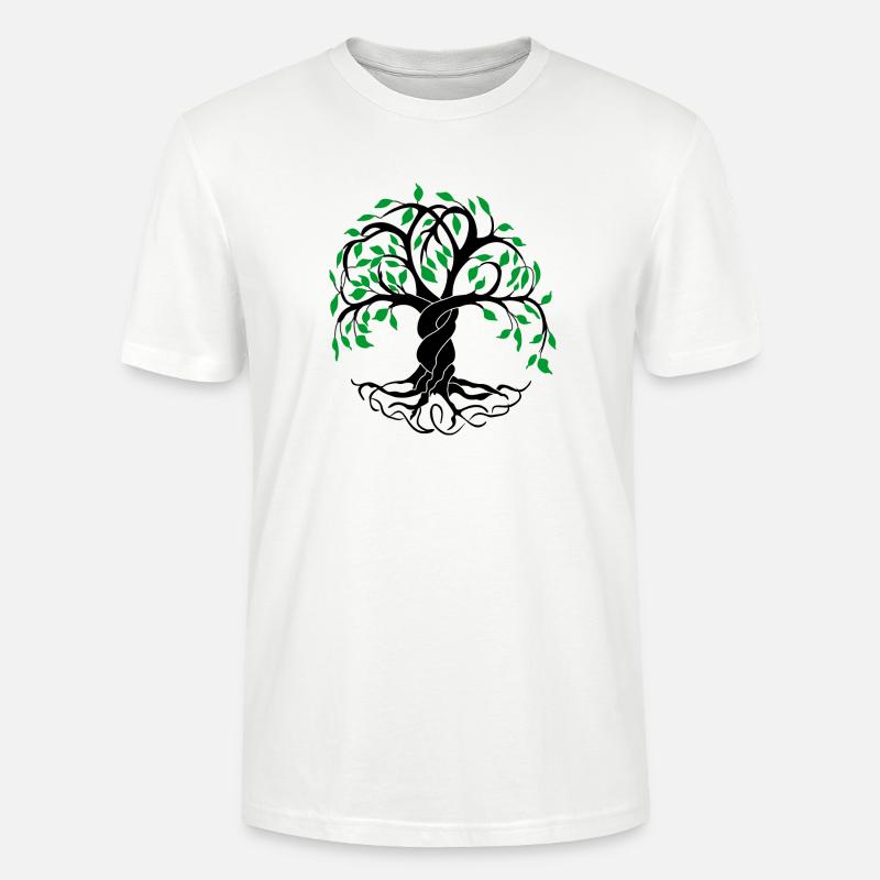 Yggdrasil der Baum des Lebens - Stanley/Stella Unisex Bio-T-Shirt CRAFTER - Weiß