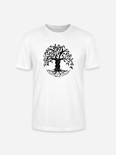 Yggdrasil the tree of life - Stanley/Stella CRAFTER Unisex Organic T-Shirt - white
