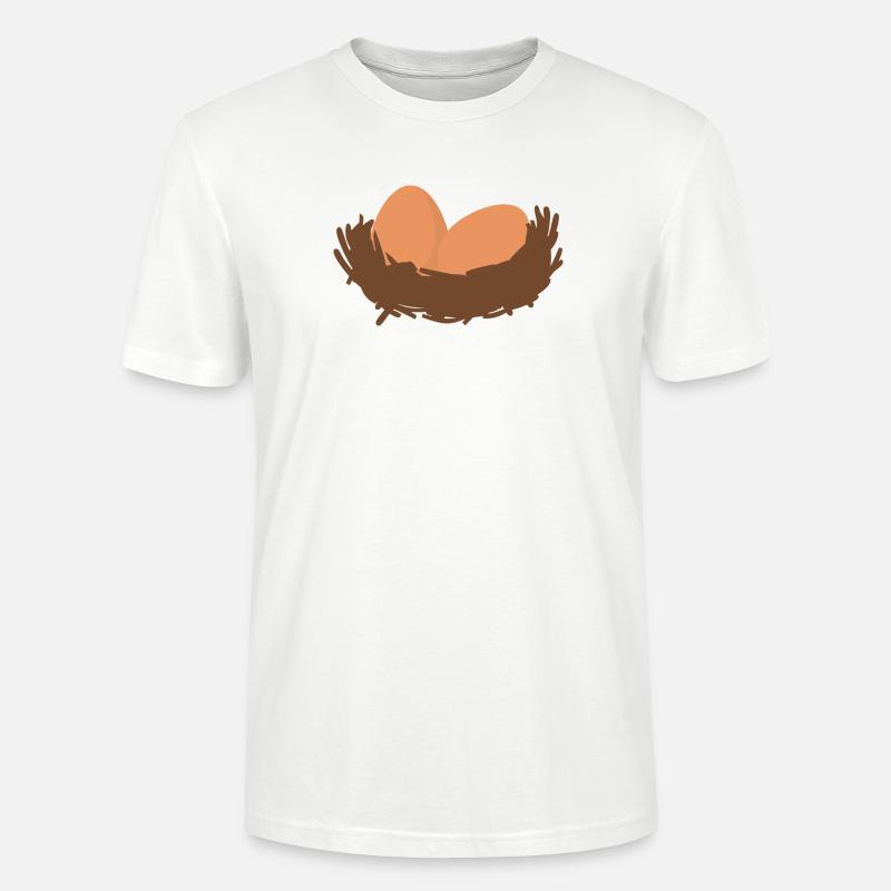 Eier Nest Egg Easter - Stanley/Stella Unisex Bio-T-Shirt CRAFTER - Weiß