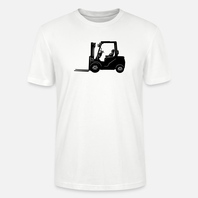 Gabelstapler Gabelstapler, Griff, Gabelstapler - Stanley/Stella Unisex Bio-T-Shirt CRAFTER - Weiß