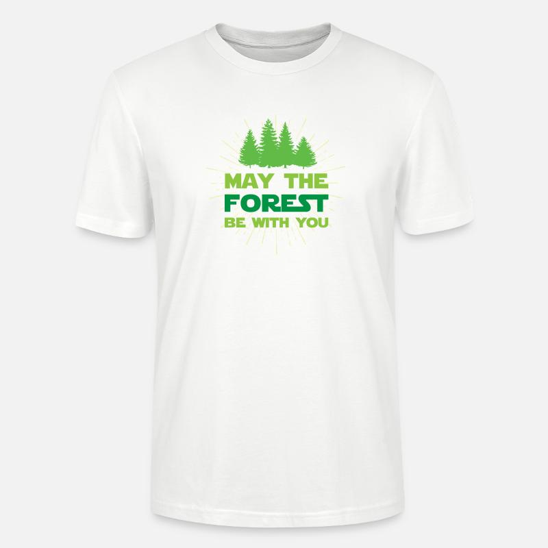 Möge der Wald mit dir sein - Stanley/Stella Unisex Bio-T-Shirt CRAFTER - Weiß