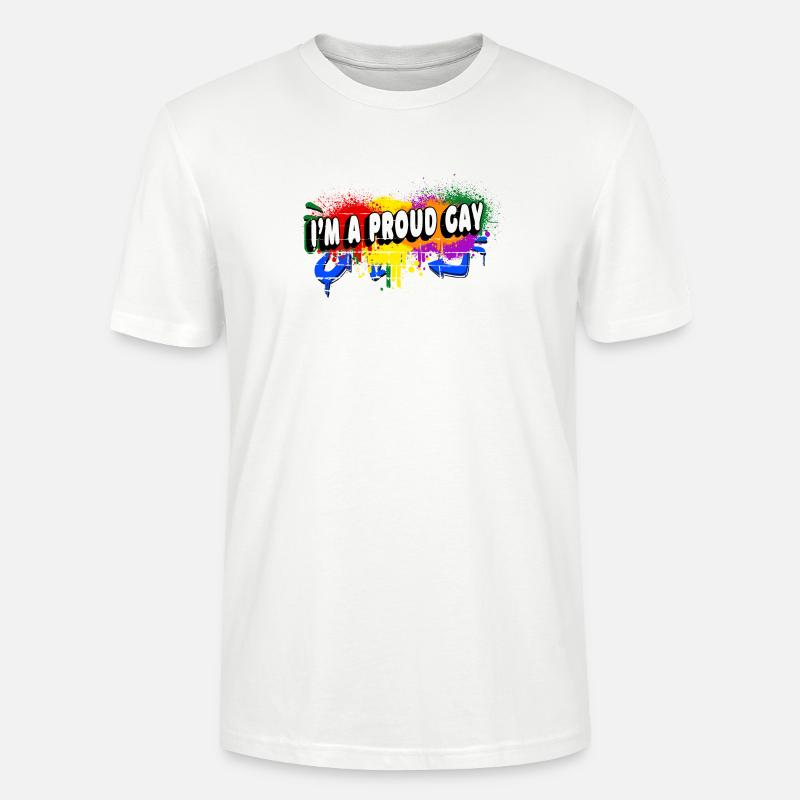 Ich bin ein stolzer Schwuler - Stanley/Stella Unisex Bio-T-Shirt CRAFTER - Weiß