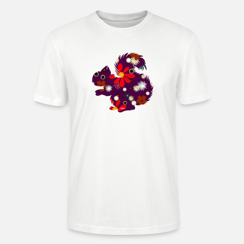Herbstoutfit freizeit, eichhörnchchen design - Stanley/Stella Unisex Bio-T-Shirt CRAFTER - Weiß