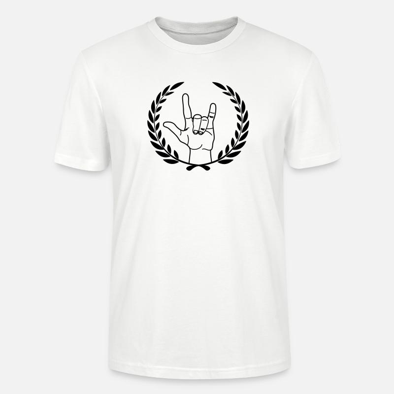 Respect du geste de la main - T-shirt bio CRAFTER Stanley Stella Unisexe - blanc