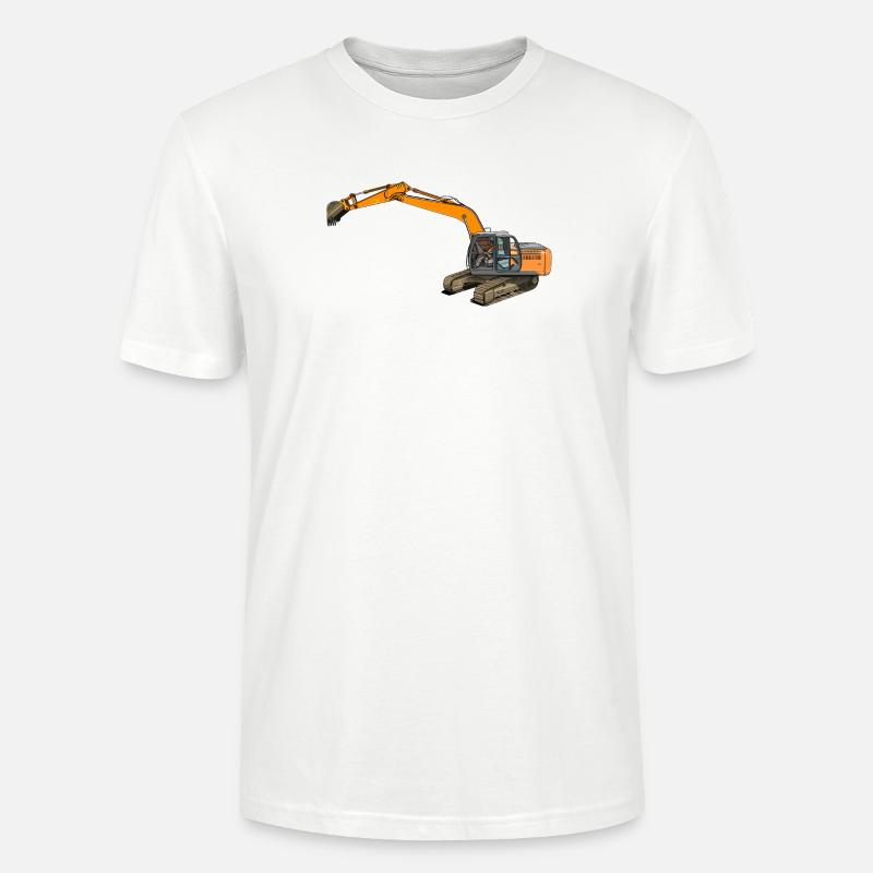 Löffelbagger greift ein - Stanley/Stella Unisex Bio-T-Shirt CRAFTER - Weiß