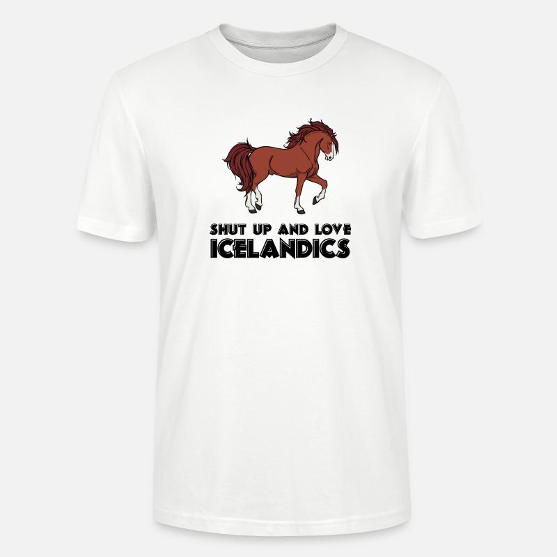 Cool Islandpferde Statement Pferdeliebe Isländer - Stanley/Stella Unisex Bio-T-Shirt CRAFTER - Weiß