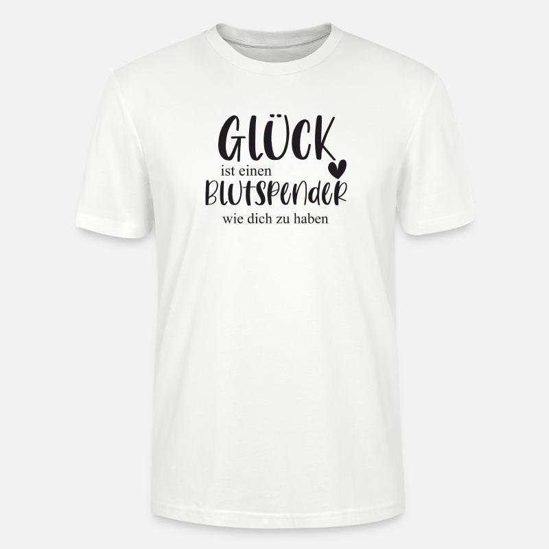 Blutspender Blutspende Ehrenamt Held Geschenk - Stanley/Stella Unisex Bio-T-Shirt CRAFTER - Weiß