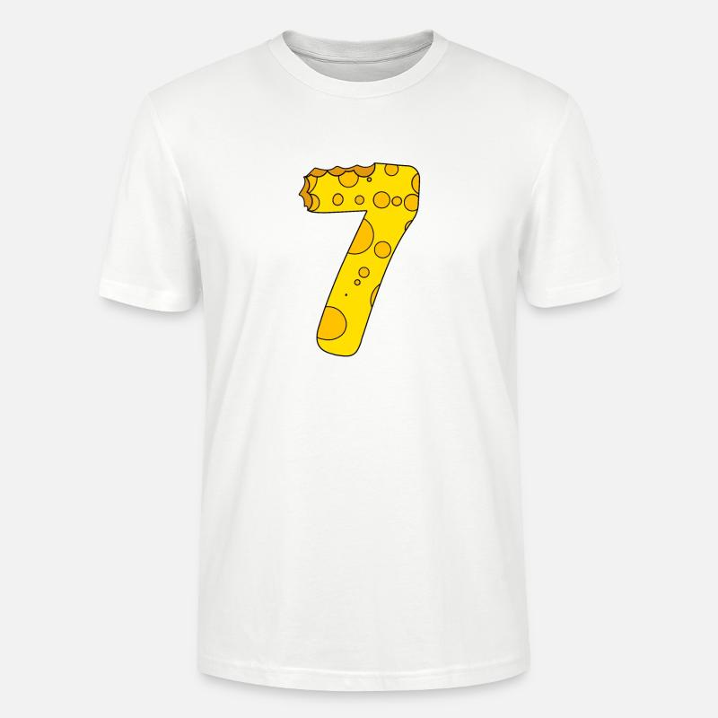 Numéro 7 Digit Cheese - T-shirt bio CRAFTER Stanley Stella Unisexe - blanc