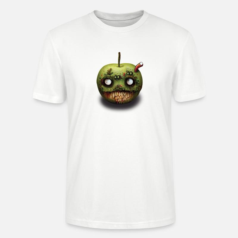 Zombie Pomme Fallen Fruit - T-shirt bio CRAFTER Stanley Stella Unisexe - blanc