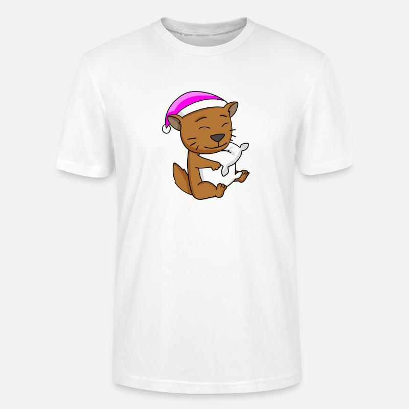 Chat race de chat Somali - T-shirt bio CRAFTER Stanley Stella Unisexe - blanc