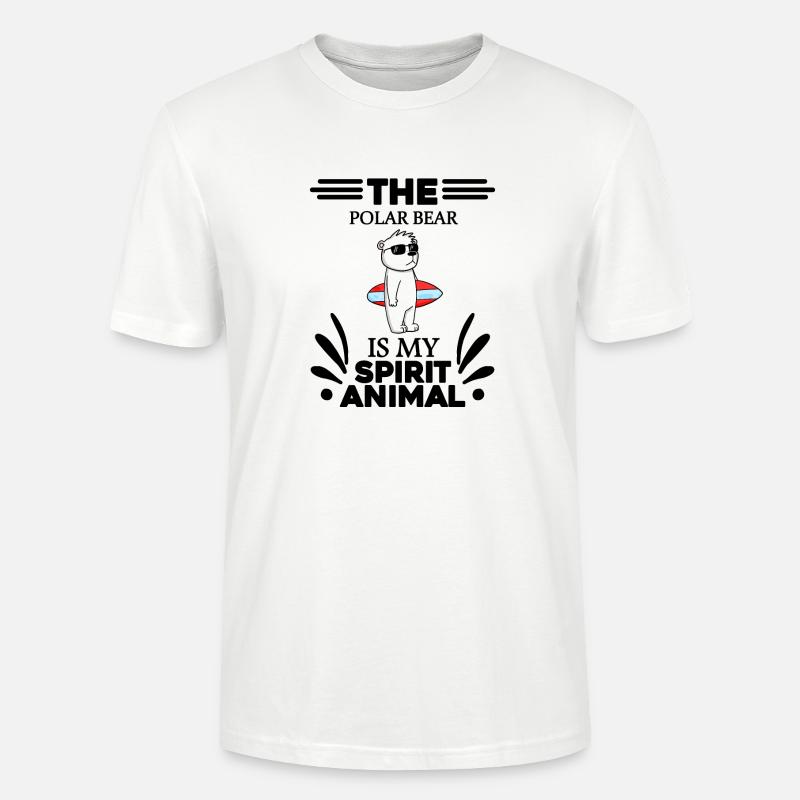 Eisbär Polarbär Bär - Stanley/Stella Unisex Bio-T-Shirt CRAFTER - Weiß