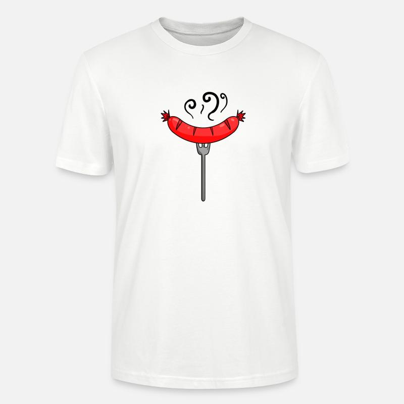 Wurst Currywurst Fleisch Bratwurst Grillwurst - Stanley/Stella Unisex Bio-T-Shirt CRAFTER - Weiß