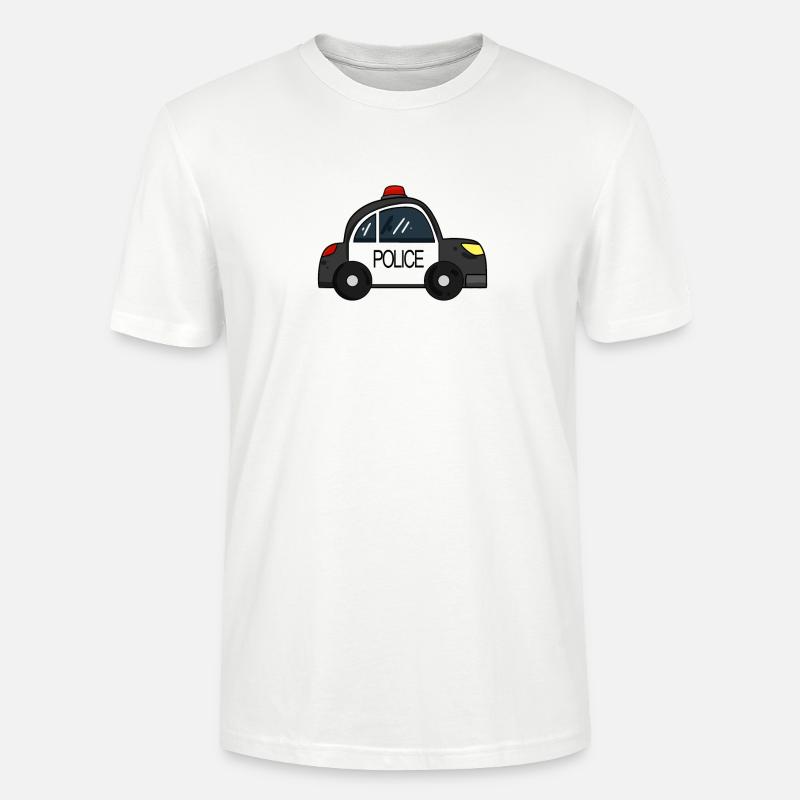 Polizei Auto - Stanley/Stella Unisex Bio-T-Shirt CRAFTER - Weiß