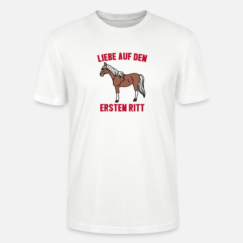 Islandpferde Pferdenarr Cool Statement Pferde - Stanley/Stella Unisex Bio-T-Shirt CRAFTER - Weiß
