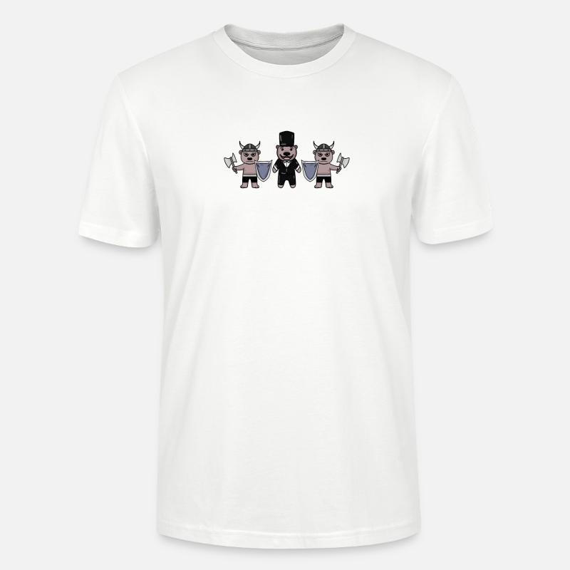Bräutigam Security Wikinger - Stanley/Stella Unisex Bio-T-Shirt CRAFTER - Weiß