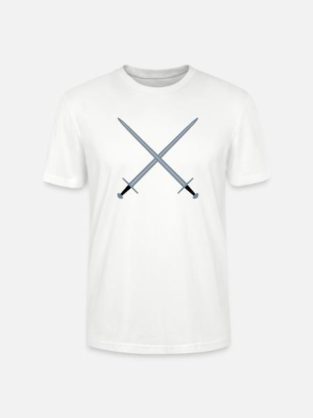 Crossed swords. - Stanley/Stella CRAFTER Unisex Organic T-Shirt - white