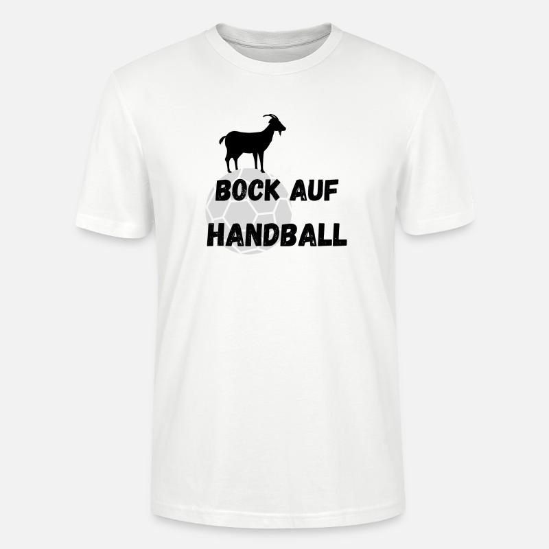 Bock auf Handball - Stanley/Stella Unisex Bio-T-Shirt CRAFTER - Weiß