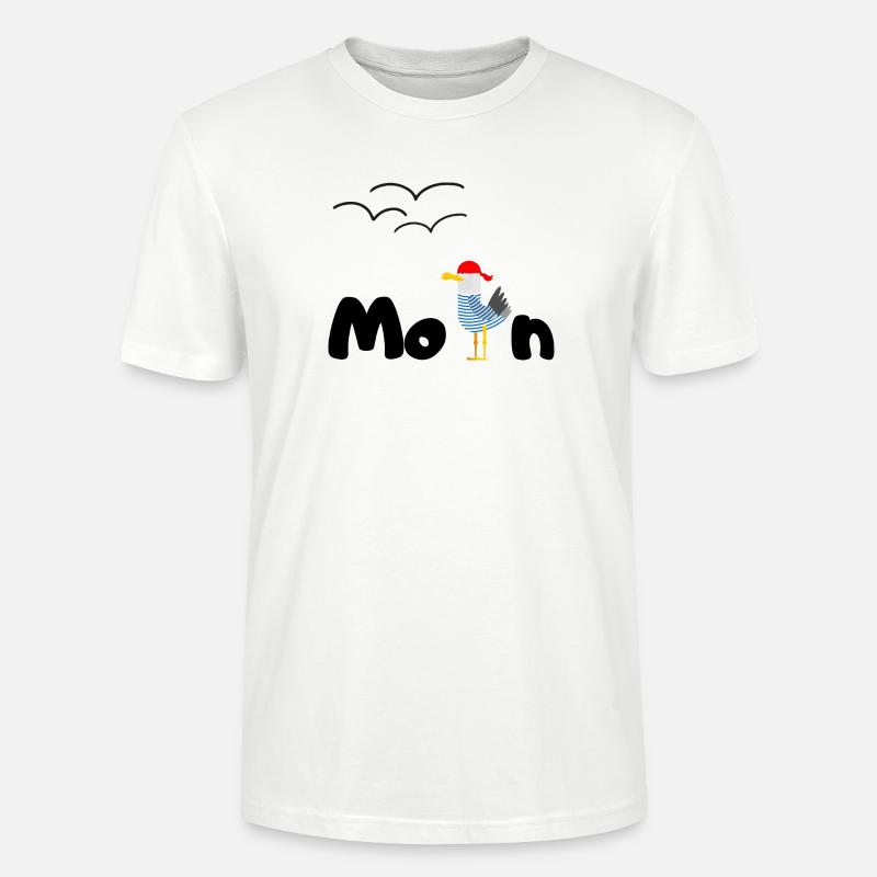 moin möwe - Stanley/Stella Unisex Bio-T-Shirt CRAFTER - Weiß