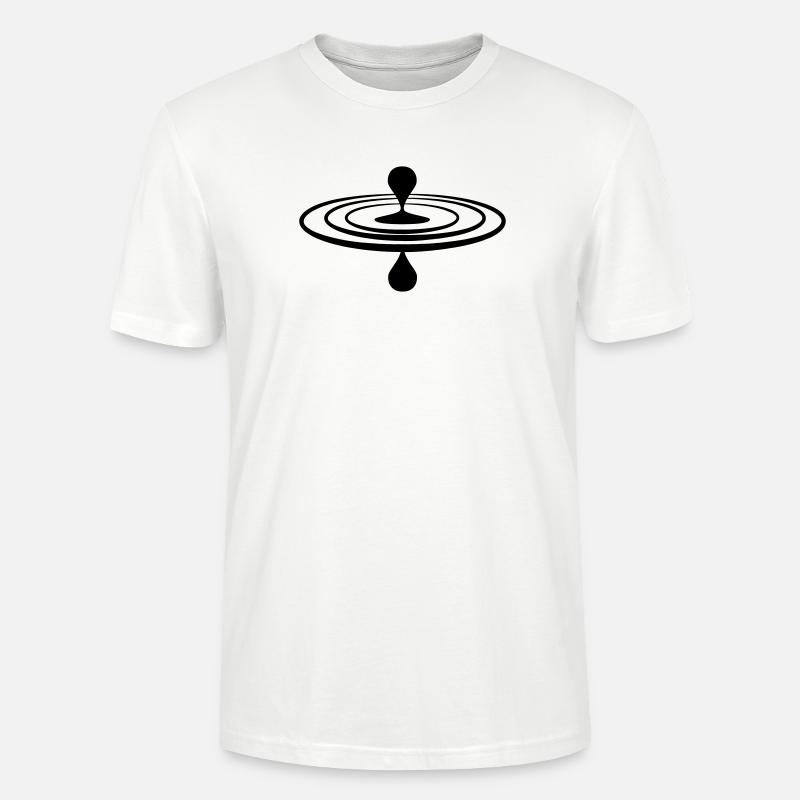Drop Wasser Achtsamkeit Logo - Stanley/Stella Unisex Bio-T-Shirt CRAFTER - Weiß