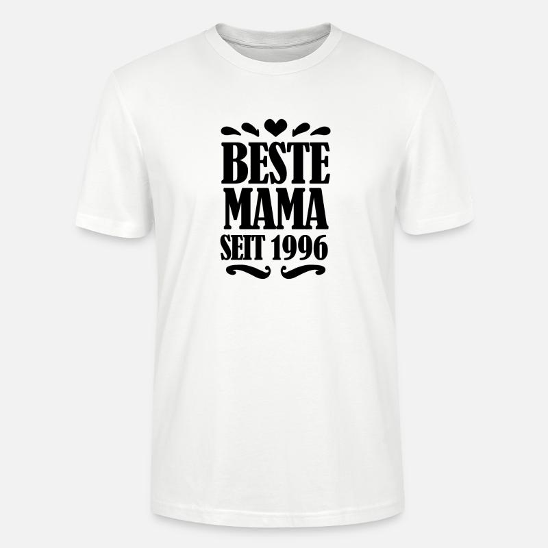 Beste Mama seit 1996 - Stanley/Stella Unisex Bio-T-Shirt CRAFTER - Weiß