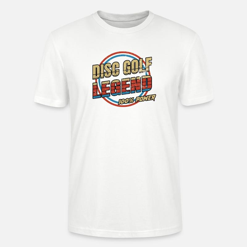 Disco Golf Legenden Design - Stanley/Stella Unisex Bio-T-Shirt CRAFTER - Weiß
