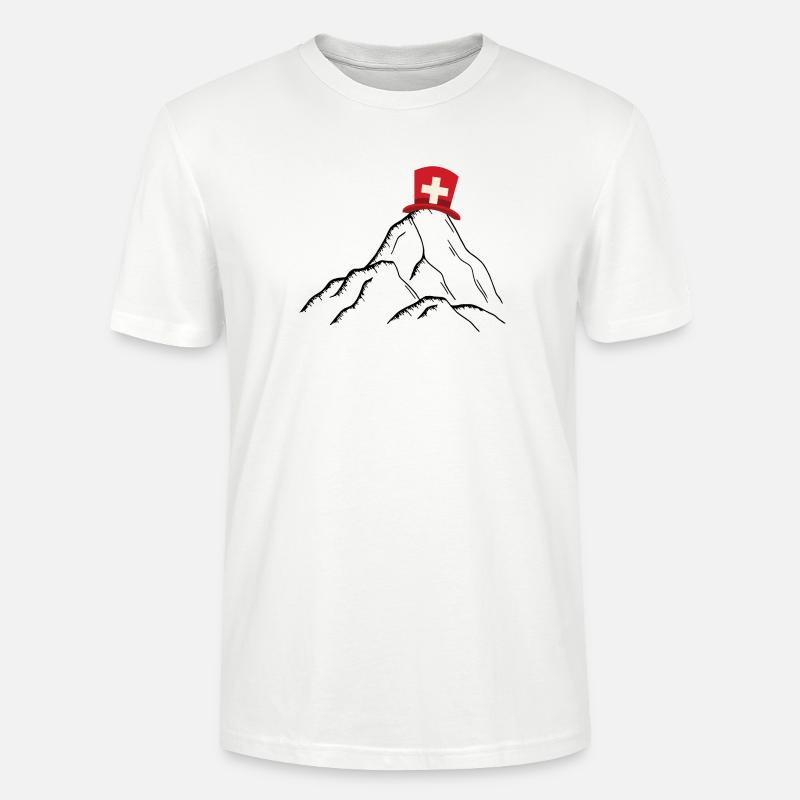 Schweiz - Schweizer Berge - Stanley/Stella Unisex Bio-T-Shirt CRAFTER - Weiß