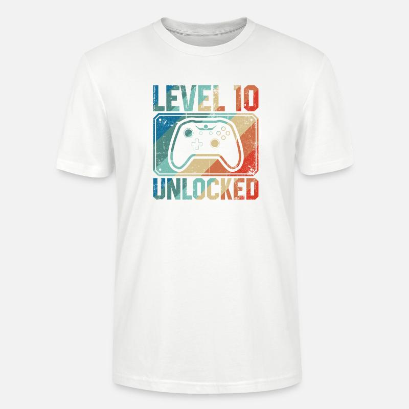 Level 10 freigeschalteter Controller - Stanley/Stella Unisex Bio-T-Shirt CRAFTER - Weiß