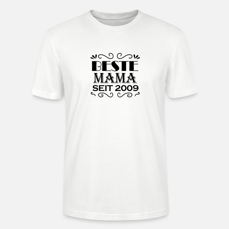 Beste Mama seit 2009 - Stanley/Stella Unisex Bio-T-Shirt CRAFTER - Weiß