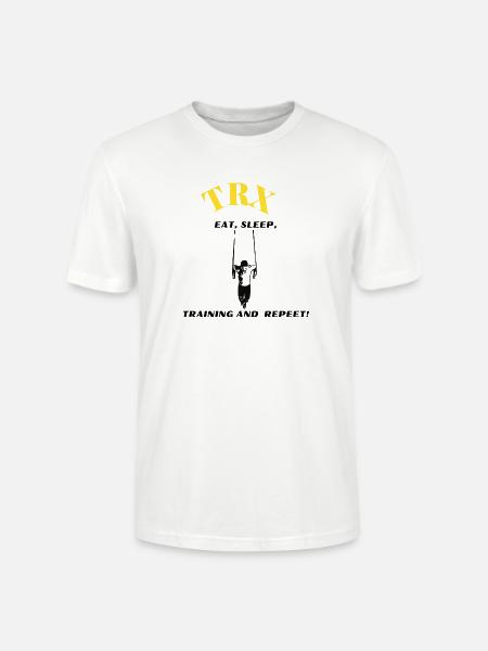 TRL Ringe Akrobatik Silhouette - Stanley/Stella Unisex Bio-T-Shirt CRAFTER - Weiß