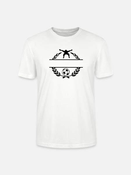 Football 1 - Stanley/Stella CRAFTER Unisex Organic T-Shirt - white