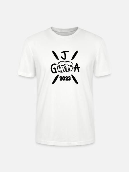 2023 Junggesellenabschied Crew Feier - Stanley/Stella Unisex Bio-T-Shirt CRAFTER - Weiß