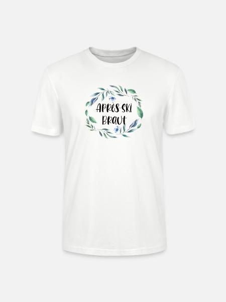 Junggesellenabschied Après Ski Braut Geschenk - Stanley/Stella Unisex Bio-T-Shirt CRAFTER - Weiß