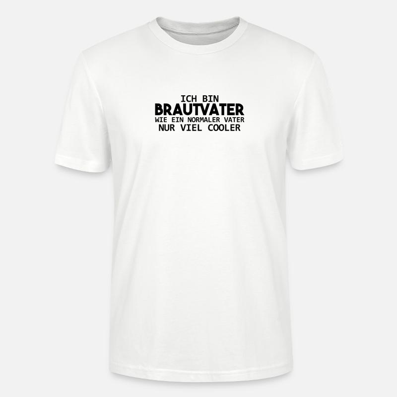 BRAUTVATER Geschenk - Stanley/Stella Unisex Bio-T-Shirt CRAFTER - Weiß