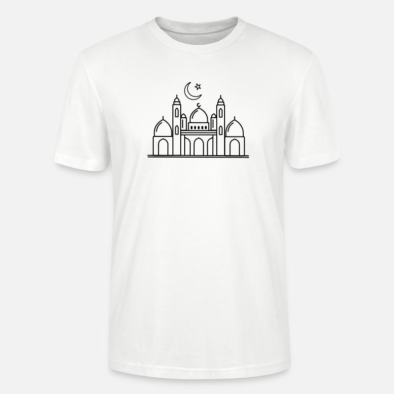 Moschee religiöse Kultstätte transparent - Stanley/Stella Unisex Bio-T-Shirt CRAFTER - Weiß