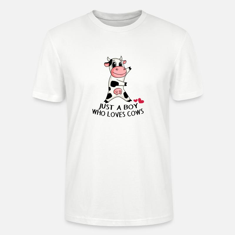 Kuh Liebe Junge Sohn Geschenk - Stanley/Stella Unisex Bio-T-Shirt CRAFTER - Weiß