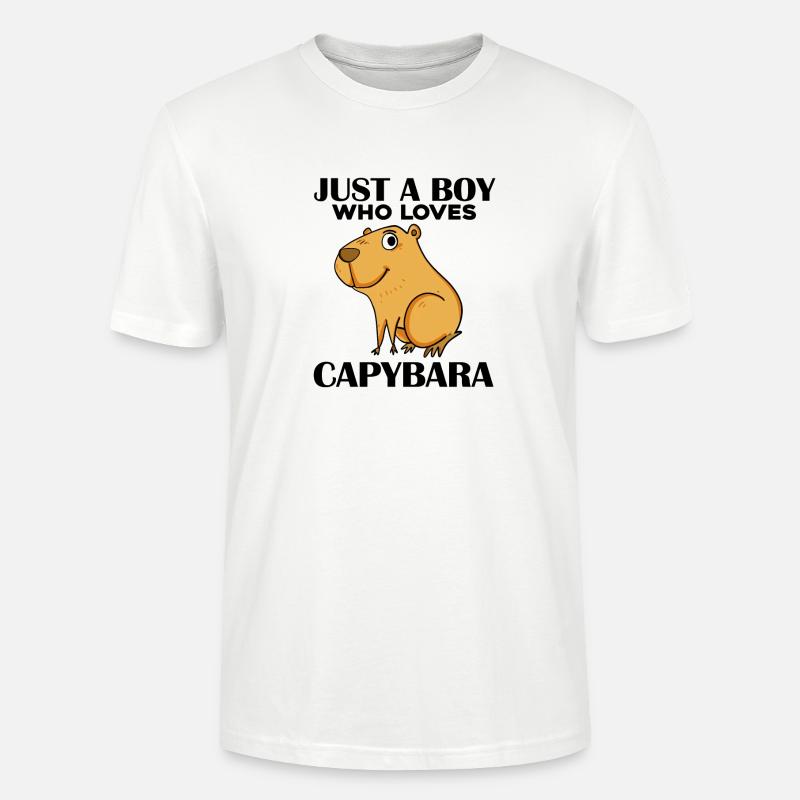 Capybara Junge - Stanley/Stella Unisex Bio-T-Shirt CRAFTER - Weiß