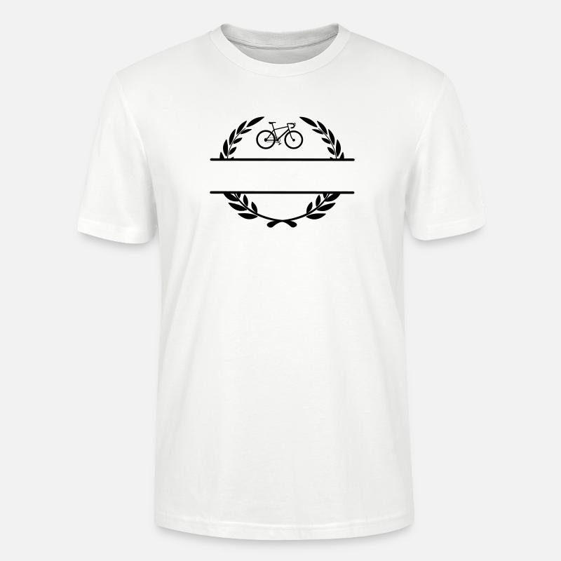 Vélo en couronne de laurier - T-shirt bio CRAFTER Stanley Stella Unisexe - blanc