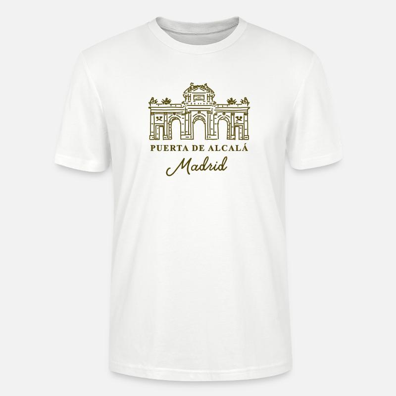 Puerta de Alcalá, Madrid, Spanien - Stanley/Stella Unisex Bio-T-Shirt CRAFTER - Weiß