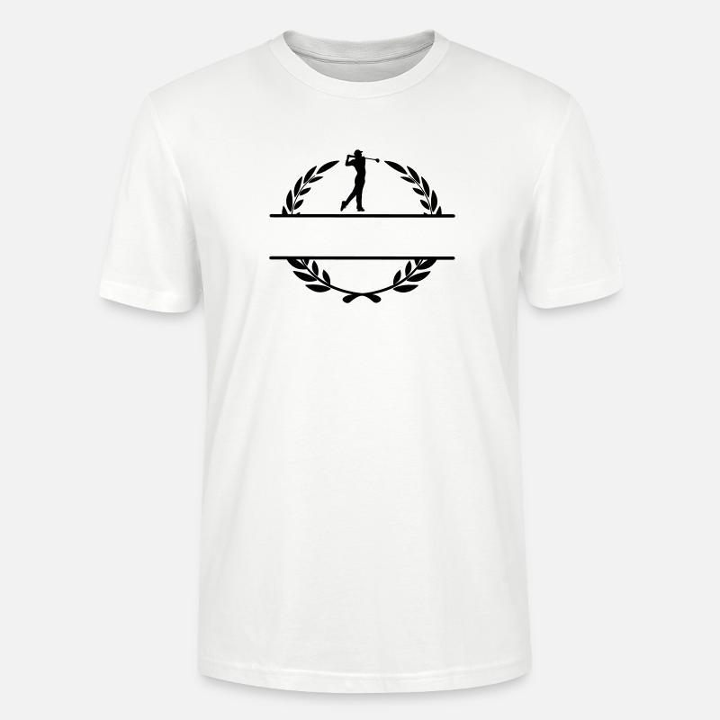 Golfer im Lorbeerkranz - Stanley/Stella Unisex Bio-T-Shirt CRAFTER - Weiß