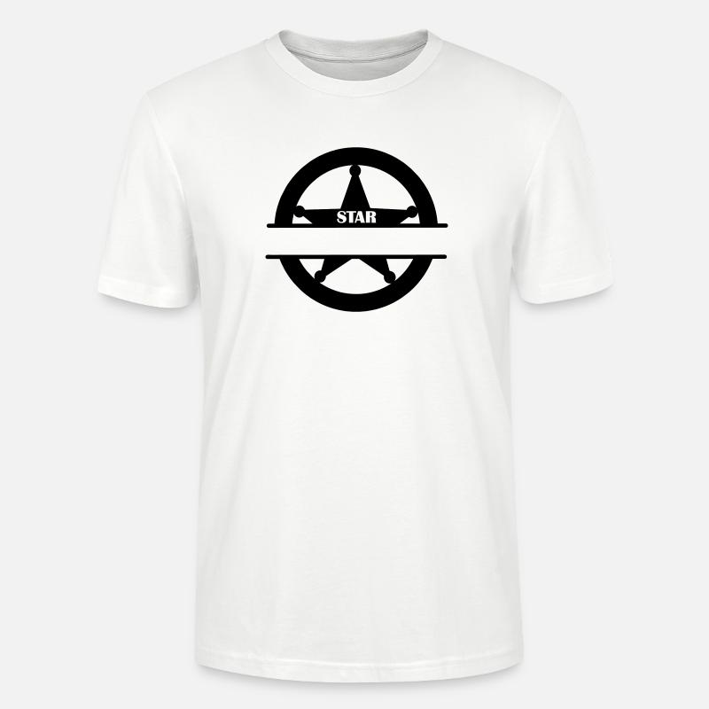 Marschallstern im Kreismonogramm - Stanley/Stella Unisex Bio-T-Shirt CRAFTER - Weiß