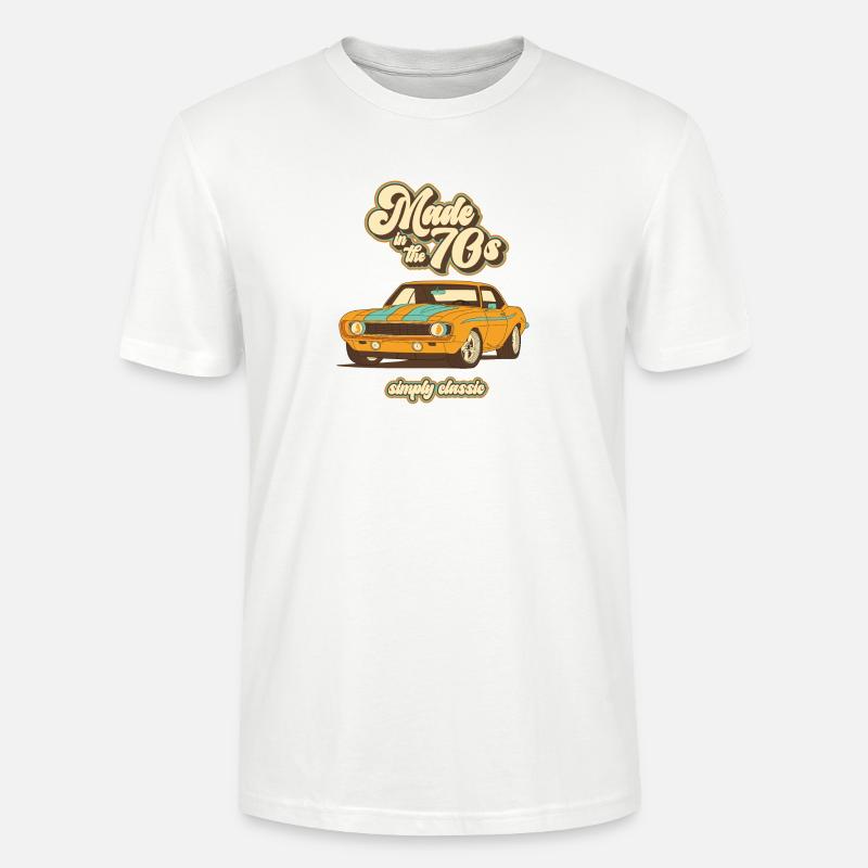 70s Design - Stanley/Stella Unisex Bio-T-Shirt CRAFTER - Weiß