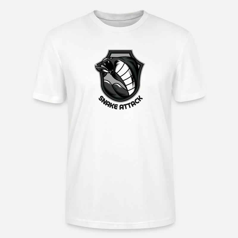 SNAKE ATTACK - Stanley/Stella Unisex Bio-T-Shirt CRAFTER - Weiß