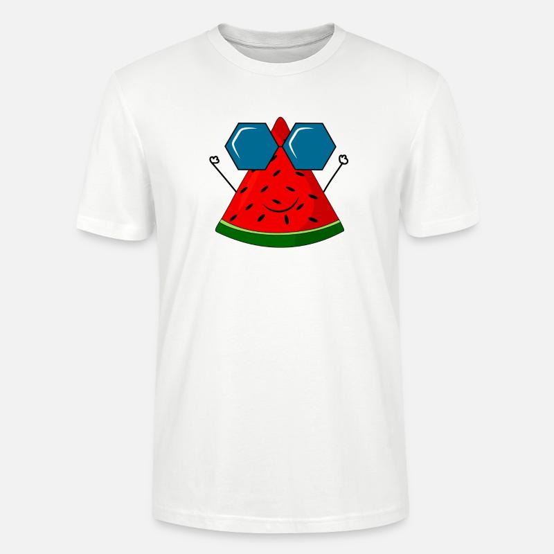 Sommer, Wassermelone, Sonne - Stanley/Stella Unisex Bio-T-Shirt CRAFTER - Weiß